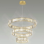 5015/88L L-VISION ODL23 589 золотой/прозрачный металл/хрусталь Люстра LED 88W 4000K 8800Лм VEKIA