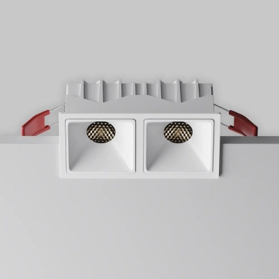 Встраиваемый светильник Альфа / Alfa LED 20 Вт 4000 К 50°, DL043-02-10W4K-SQ-W-1. TM Maytoni