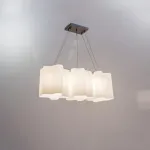 802130 Подвес NUBI 3х40W E27 ХРОМ/БЕЛЫЙ