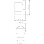 Фасадный светильник Arte Lamp ATLAS A3503AL-1BK, 1хGU10