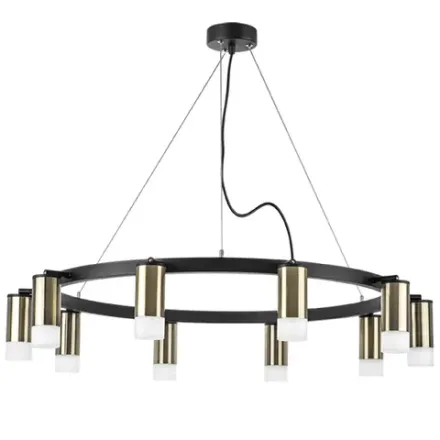 LR0203101 Люстра RULLO 10х50W GU10 ЧЕРНЫЙ/БРОНЗА (571020+214431-10+202431-10)