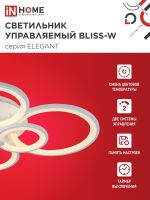 Светильник светодиодный ELEGANT BLISS-120W 120Вт 3000-4000-6500К 8400лм 230В 780х550х130мм с пультом ДУ IN HOME 4690612035468