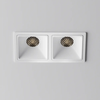 Встраиваемый светильник Альфа / Alfa LED 20 Вт 4000 К 50°, DL043-02-10W4K-SQ-W-1. TM Maytoni