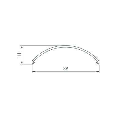Экран SL-KANT-H30 ROUND OPAL (Arlight, Пластик)