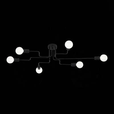 SL419.442.06 Люстра потолочная Черный E27 6*60W
