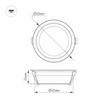 Светодиодный светильник LTM-R60WH-Frost 3W Day White 110deg (Arlight, IP40 Металл, 3 года)