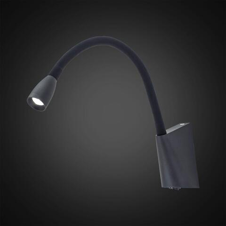 Citilux Декарт CL704341 LED Бра гибкое с выключателем Чёрное
