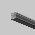 Рассеиватель для профиля 50×50 (Чёрный, 3 м), ALM-5050T-B-DF-3M 642049. TM Maytoni