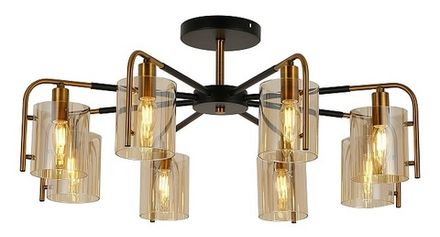 Потолочный светильник Escada 671/8P E14*40W Black/Gold