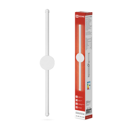 Светильник светодиодный ESTETIKA ART-60C-40WH 10Вт 4000К 700лм 230В 600х60х98 бел. IN HOME 4690612057880