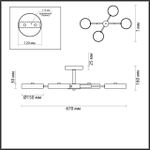 5659/72CL LEDIO LN26 351 белый, хром Люстра потолочная LED 72W  3000/4000/6000К 220V MIKA