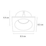 Точечный встраиваемый светильник Arte Lamp HELM A2868PL-1BK, 1хGU10