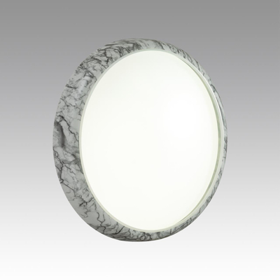 7638/DL COLOR SN 137 Светильник пластик/бел. мрамор LED 48Вт 4000K D410 IP43 MRAMO WHITE