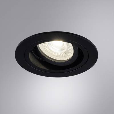 Точечный встраиваемый светильник ARTE LAMP TARF A2177PL-1BK, 1хGU10
