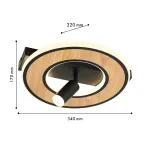 Потолочный светильник Olika 4438-1C, LED*24W, 2500LM, 4000K. ТМ F-Promo