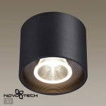 358792 OVER NT21 356 черный Светильник накладной светодиодный IP20 LED 15W 4000K 1600Лм 110-265V BIND