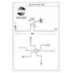 SL419.442.06 Люстра потолочная Черный E27 6*60W