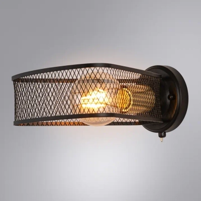 Бра Arte Lamp MAASYM A7044AP-1BK, 1хE27