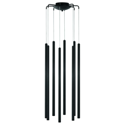 L8T747347 Люстра TUBO LED 40W 2560LM 25G ЧЕРНЫЙ 4000K (574737+747347 (8шт)