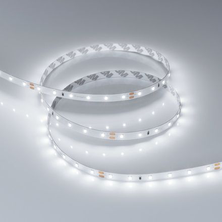 Светодиодная лента RT-A60-8mm 24V White6000 (7.2 W/m, IP20, 2835, 5m) (Arlight, Открытый)