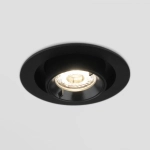Встраиваемый точечный светодиодный светильник Pispa 10W 4200K черный матовый 9917 LED