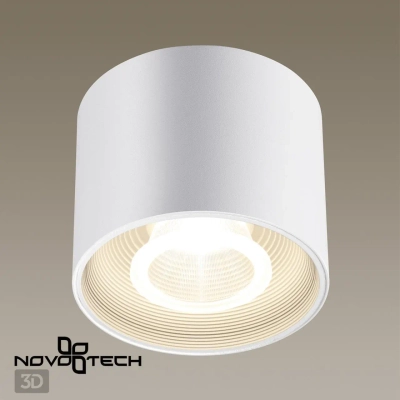 358791 OVER NT21 356 белый Светильник накладной светодиодный IP20 LED 15W 4000K 1600Лм 110-265V BIND