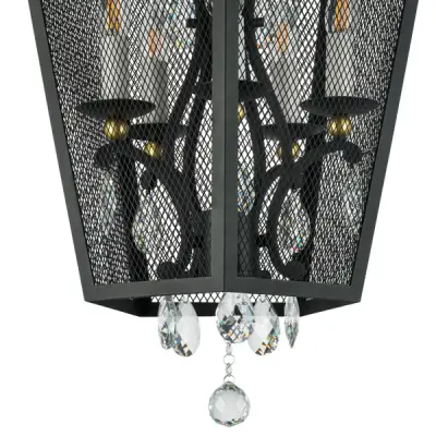 744157 Люстра CASTELLO 5х40W E14 ЧЕРНЫЙ/ЗОЛОТО Lightstar