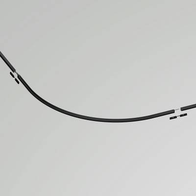 Коннектор радиусный D900 накладной Levity черный, TRA184-R900-11B. TM Maytoni