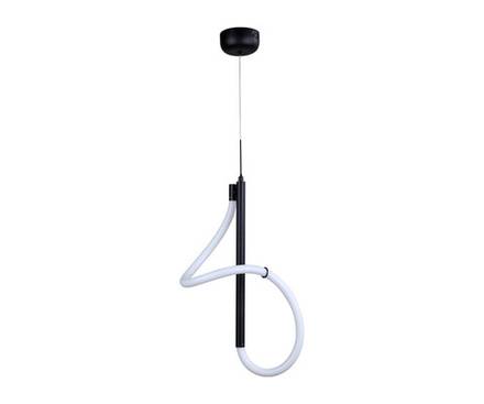 08040-1A,19(4000K) Подвес Далия черный d30 h120 Led 24W (4000К)