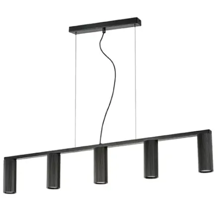 718057 Люстра ROMA 5х28W GU10 (led) MATT BLACK Lightstar