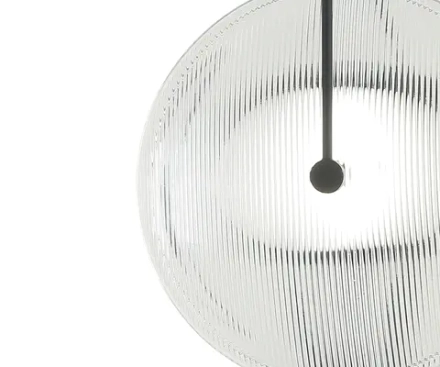 08439,19(21) Настенный светильник Мелисса черный/прозрачный d25 h44 Led 8W (4000K)
