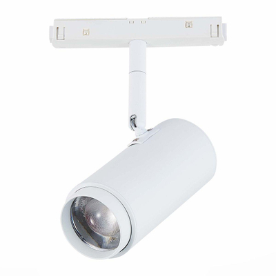 ST357.546.06 Магнитный трековый светильник ZOOM белый LED 1*6W 4000K 667Lm Ra>80 10-60° IP20 L137xW59xH178 48V