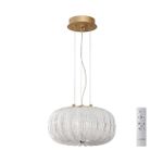 7720/24L PIKO LED SN 42 Светильник металл/стекло/прозрачный/золотой LED 24Вт 3000-6500K D300 IP20 пульт ДУ ANGELO