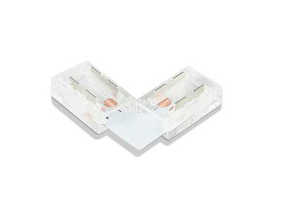 Соединитель угловой L для светодиодной ленты COB 8mm 12/24V (2 конт.) GS6851 (5шт)