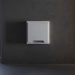 VLS000816 Накладка для розетки с заземлением, защитными шторками и крышкой, S70 (серый). (ТМ Maytoni)