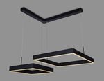 Светильник светодиодный подвесной с пультом FA6644/2 BK черный 108W 850*750*700 (ПДУ РАДИО 2.4G)