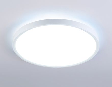 Потолочный светодиодный светильник FZ3001 WH белый IP44 24W+10W 6400+6400К D290*40 (Без ПДУ)