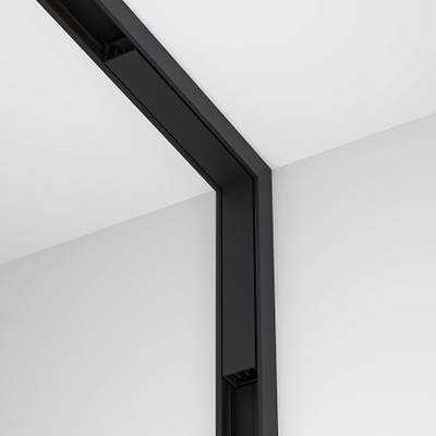 Коннектор питания угловой внутренний Basity, черный, TRA172ICPC-1B. TM Maytoni