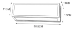 Уличный настенный светильник Arte Lamp ALPHARD A8526AL-2BK, 2хE27
