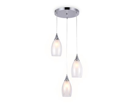 Подвесной светильник TR3548/3 CH/CL хром/прозрачный E14 max 40W 370*130*1000