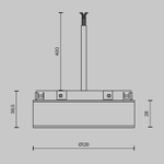 Источник напряжения встраиваемый Basity 48V, 200Вт, черный, Smart, TRA172DR-200W-DS-B. TM Maytoni