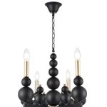 8106/8 MODERNI LN25 120 черный/золото, металл Люстра Е14 8*40W 220V NANA