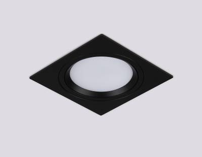 Светильник встраиваемый поворотный точечный TN51917 BK черный GX53 max 12W 115*115*23