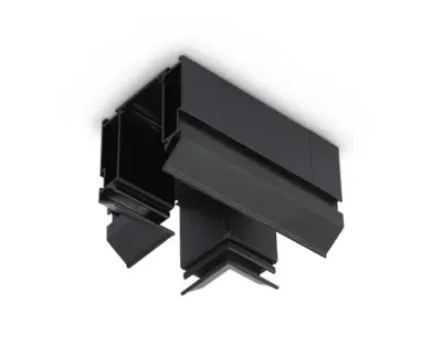 Коннектор Т-образный для корпуса в натяжной потолок Magnetic 220V 140*100*61 GL1044 BK черный