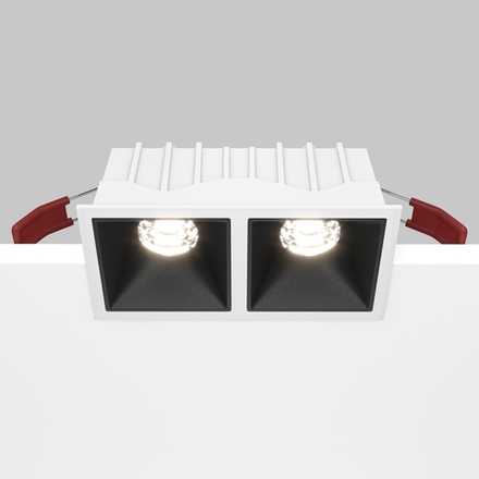 Встраиваемый светильник Alfa LED 4000K 2x10Вт 36° Dim Triac, DL043-02-10W4K-D-SQ-WB. TM Maytoni
