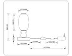 Светильник светодиодный настольный LH53154 BK/WH черный/белый 6W 3000K D120*260