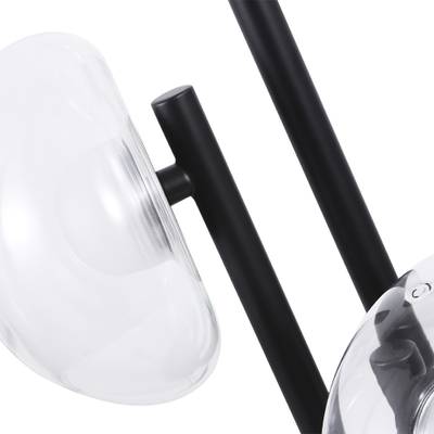 Настольная лампа Crystal Lux BOSQUE LG3 BLACK/TRANSPARENT 0270/503