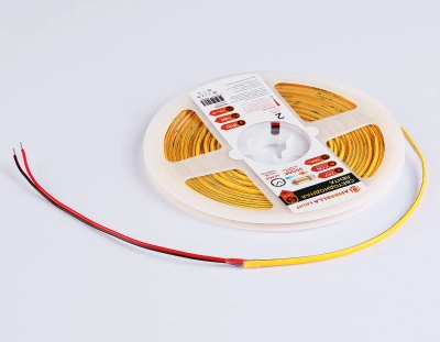 Светодиодная лента GS4601 COB 384Led/ 7W m/ 24V IP20 3000K/ 5m*3mm*2mm кратность резки 41,66mm (2 конт.)