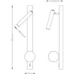 Бра Arte Lamp JOSEPH A2172AP-2BK, 1хLED