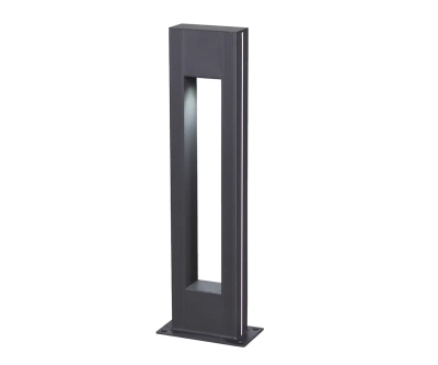 09208-F(220V),16(10) Светильник уличный Грайни серый 220V w18*8 h80 Led 5W (4000K) Декоративная подсветка розовая.